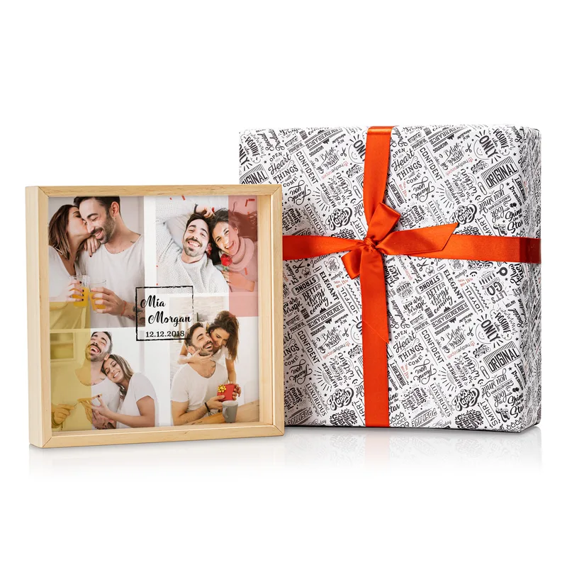 Gifts for Couples Personalized Wooden Piggy Bank Box