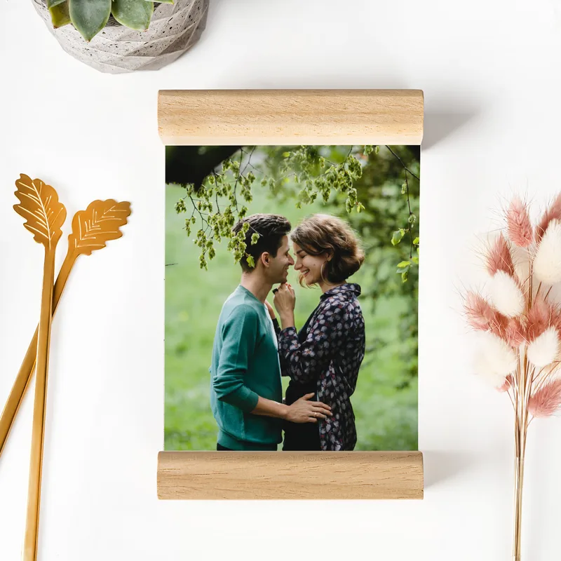 Gifts for Couples Photo Printed Plexiglass Picture with Wooden Frames