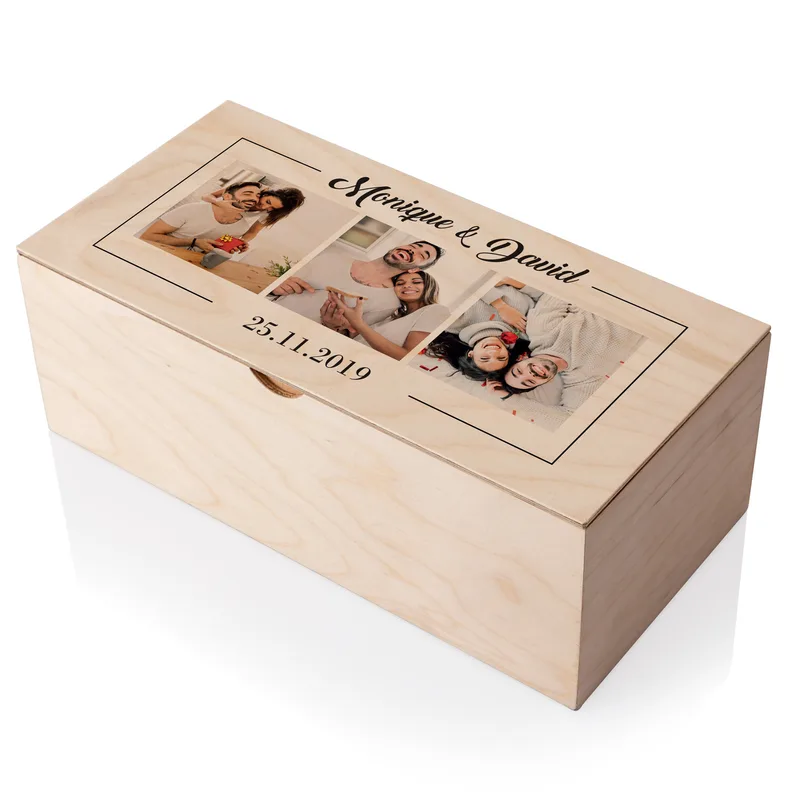 Personalised Couples Photo Memory Box – Romantic Gift