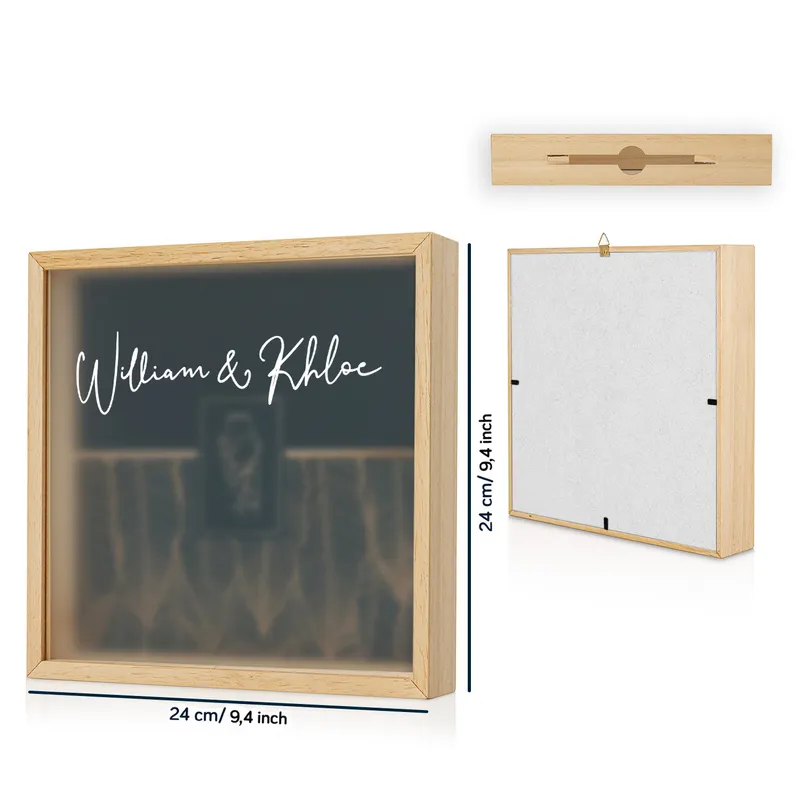 Personalised Wine Cork Collection Box for Couples