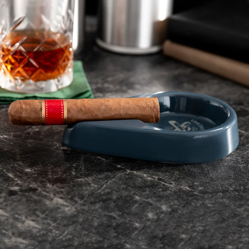 Gifts for Dad Personalised Gray Ceramic Cigar Ashtray