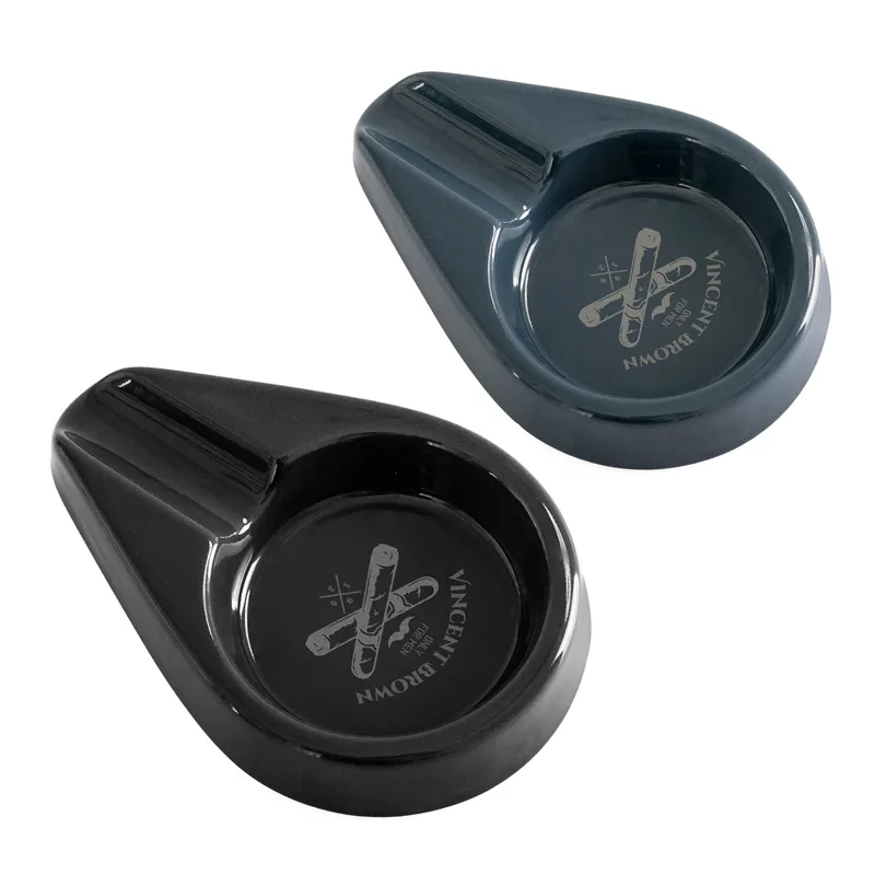 Gifts for Dad Personalised Gray Ceramic Cigar Ashtray