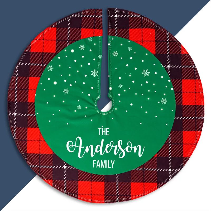 Gifts for Family Personalized Christmas Tree Skirt