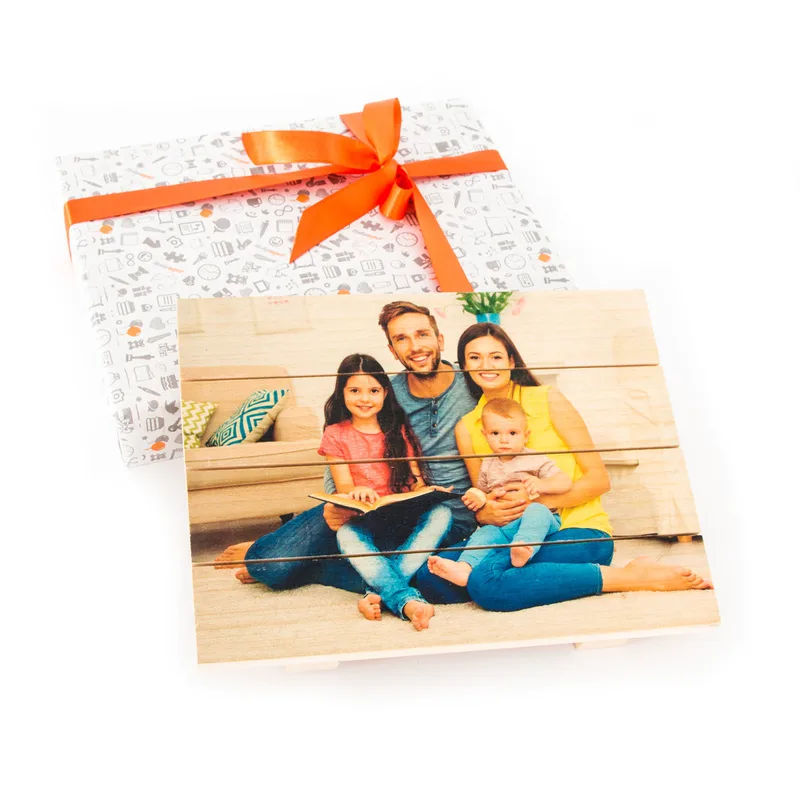 Gifts for Family Photo Printed Wooden Palette Tableau