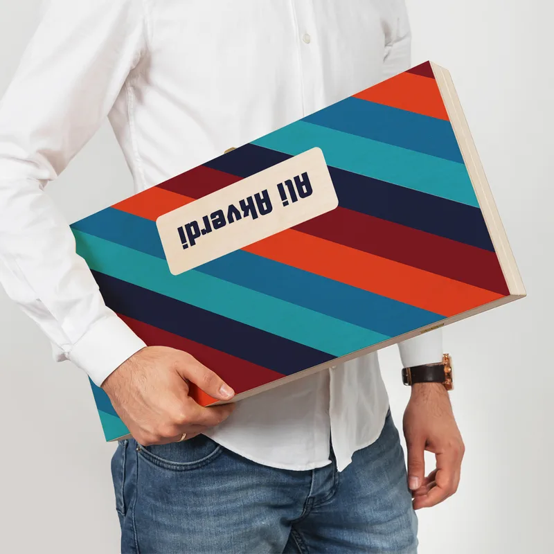 Gifts for Friend Personalized Handmade Modern Backgammon Set