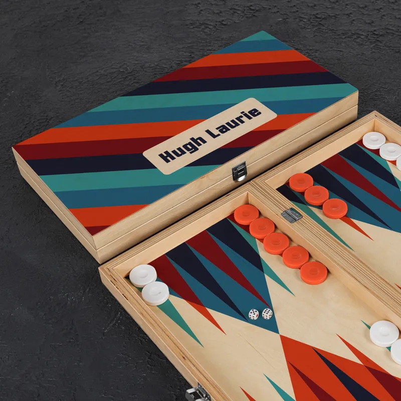 Gifts for Friend Personalized Handmade Modern Backgammon Set