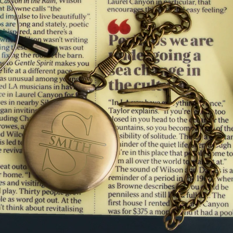 Groomsman Personalised Pocket Watch Wedding Keepsake
