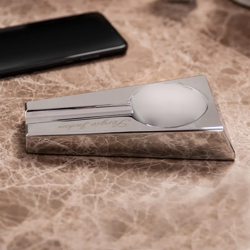 Gifts for Friends Metallic Silver Aluminum Cigar Ashtray