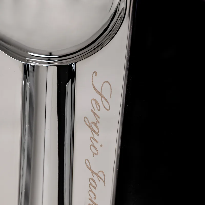 Gifts for Friends Metallic Silver Aluminum Cigar Ashtray