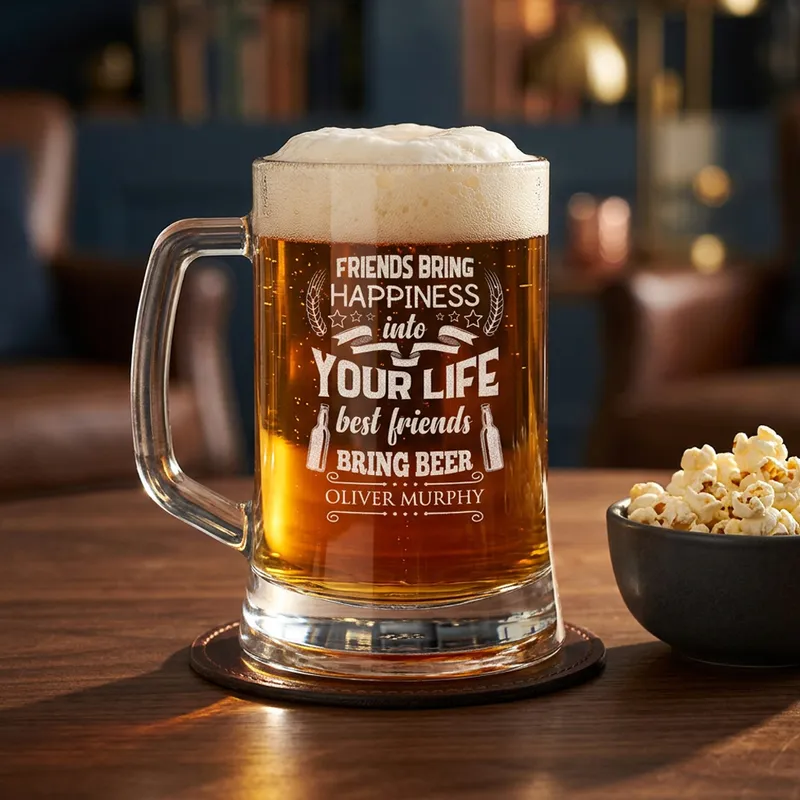 Gifts for Friends Personalized Beer Mug