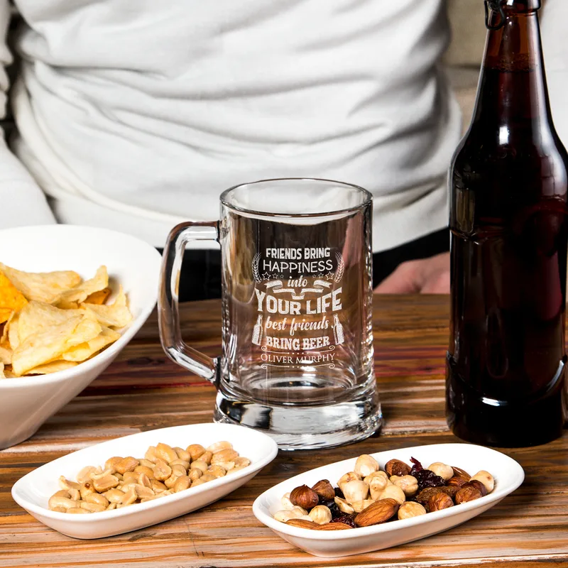 Gifts for Friends Personalized Beer Mug