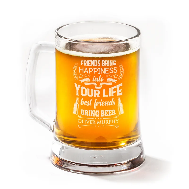 Gifts for Friends Personalized Beer Mug