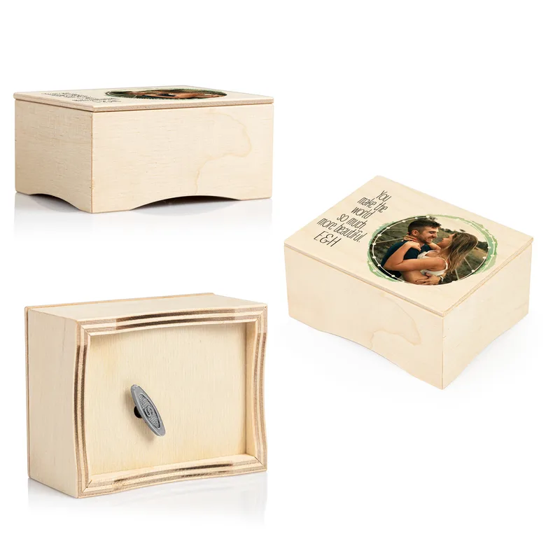 Gifts for Girlfriend Cute Message Wooden Music Box