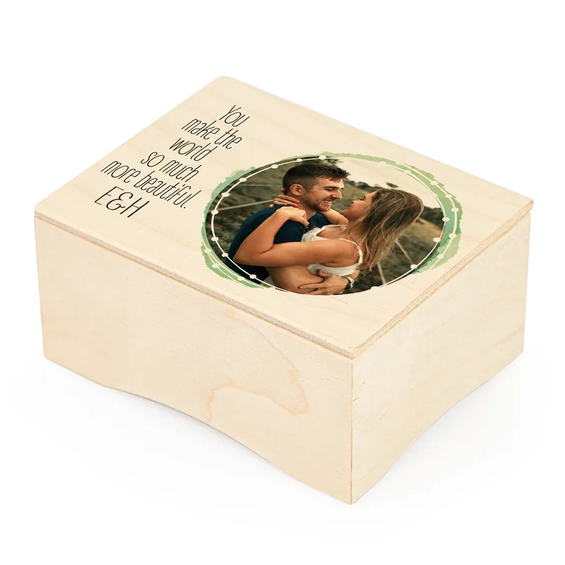 Gifts for Girlfriend Cute Message Wooden Music Box