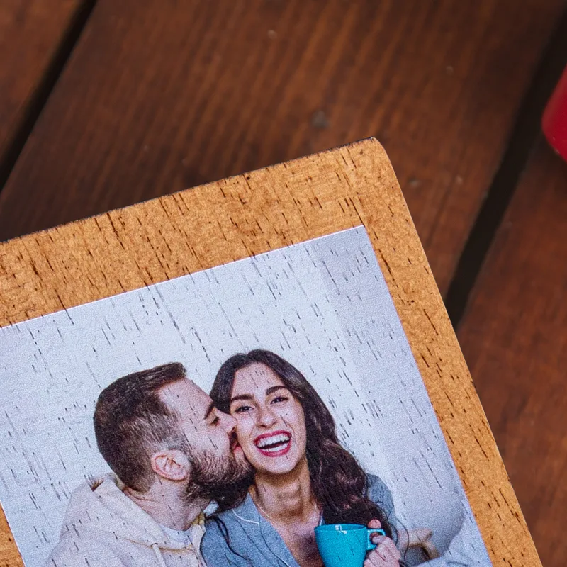 Personalised Wooden Photo Frame for Girlfriend