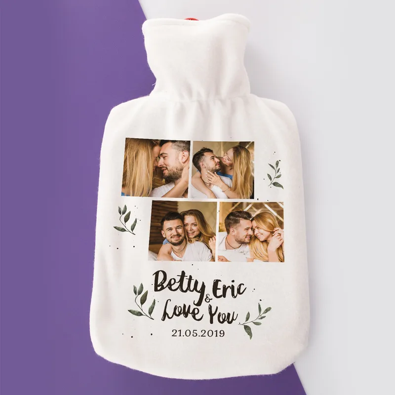Personalised Photo Hot Water Bottle for Girlfriend