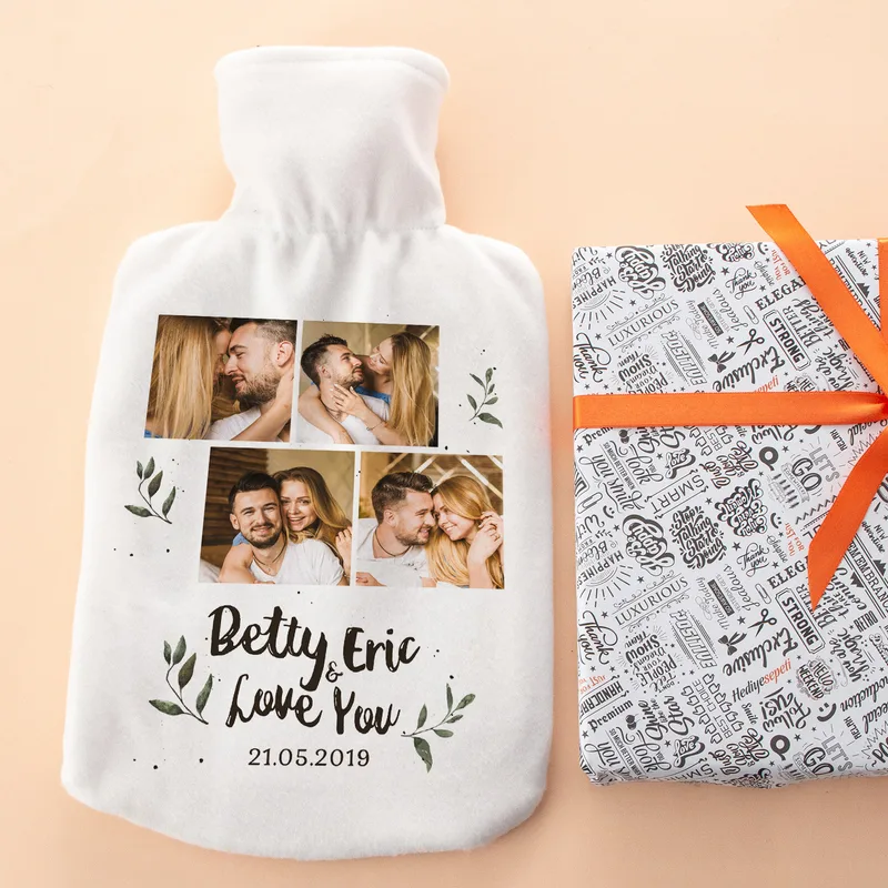 Personalised Photo Hot Water Bottle for Girlfriend