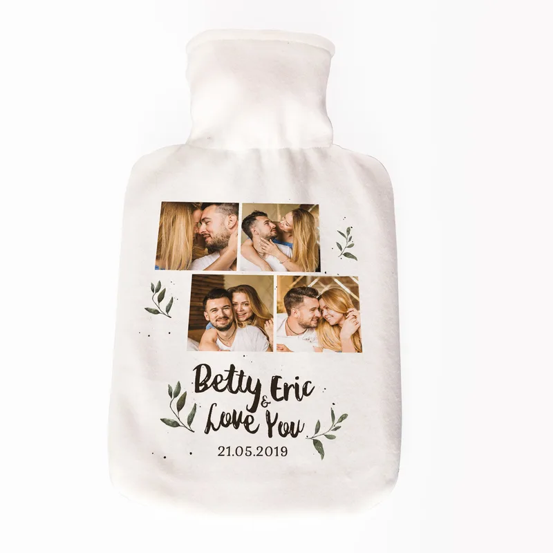 Personalised Photo Hot Water Bottle for Girlfriend