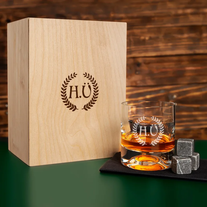 Hardwood Whiskey Glass