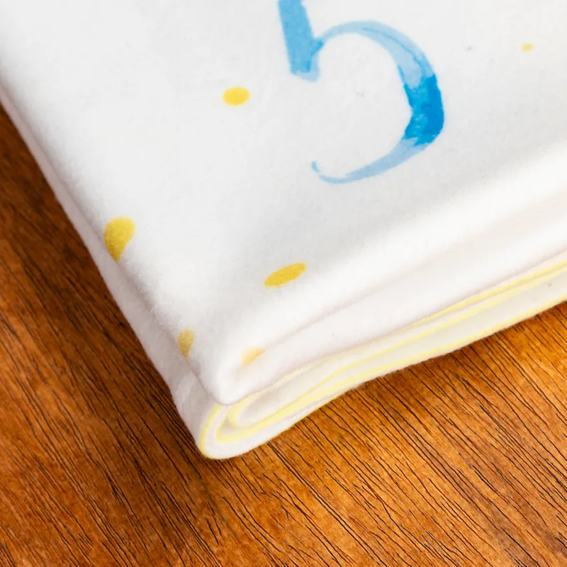 Personalised Baby Monthly Milestone Blanket for Newborn Photos