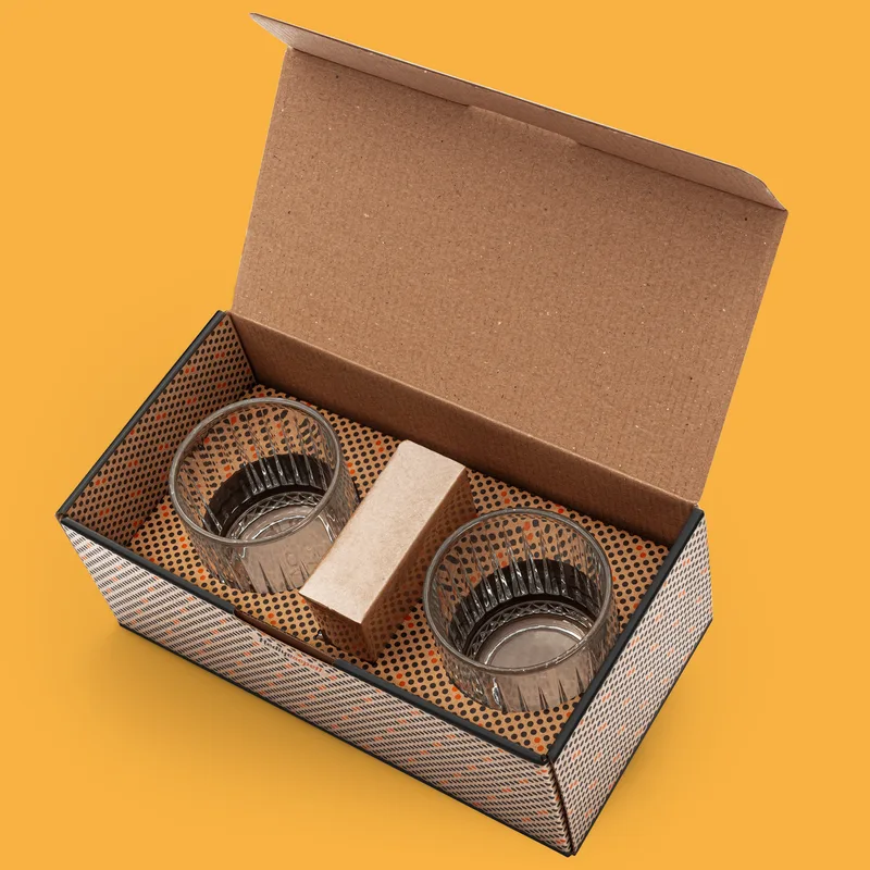 Gifts for Men Glasgow 2 Piece Whiskey Glasses Set