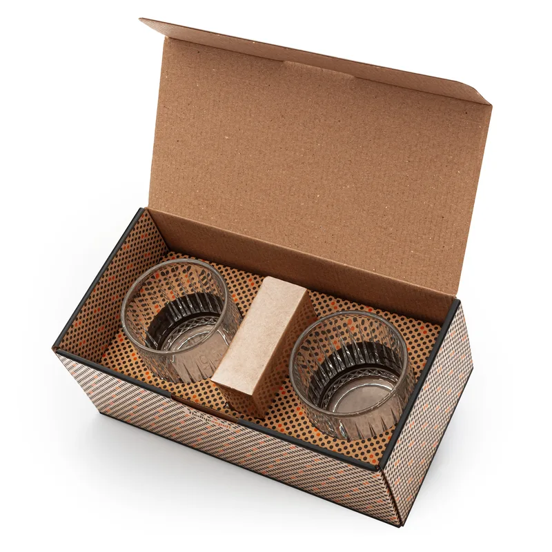 Gifts for Men Glasgow 2 Piece Whiskey Glasses Set
