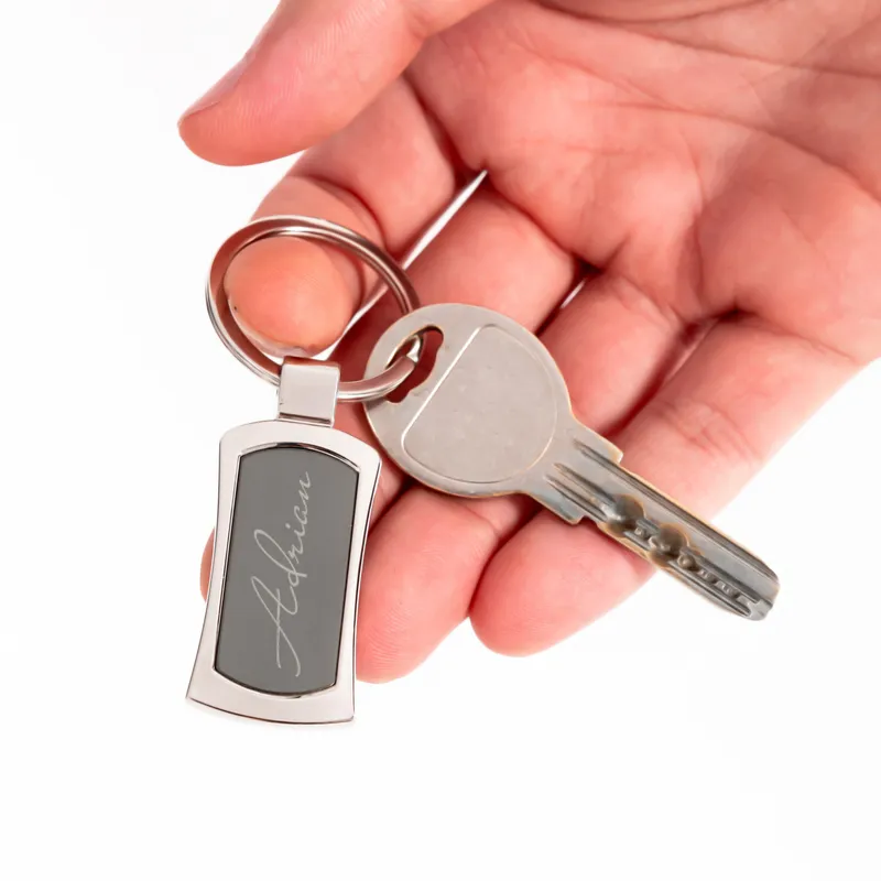 Personalised Leather Wallet and Keyring Gift Set for Men