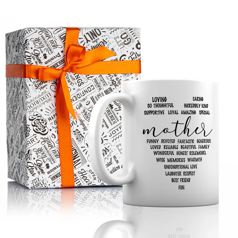 Gifts for Mom Loving Mom's Characteristics Printed Mug