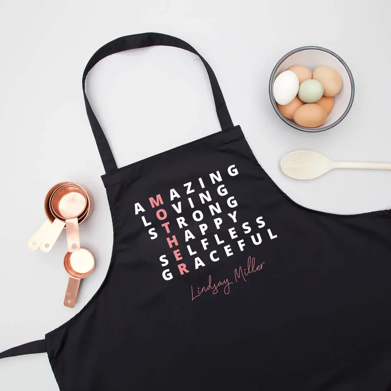 Gifts for Mom Personalized Kitchen Apron
