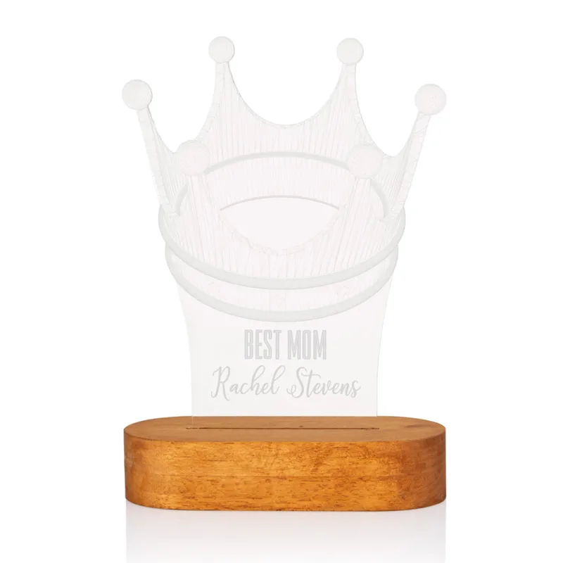 Gifts for Mom Queen Crown Design 3D LED Lamp