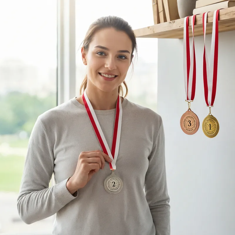 Gold Silver Bronze Medals for Tournament Champions