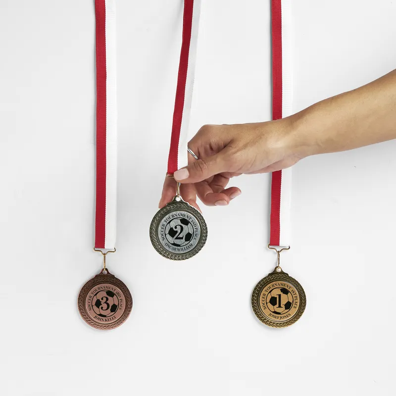 Gold Silver Bronze Medals for Tournament Champions