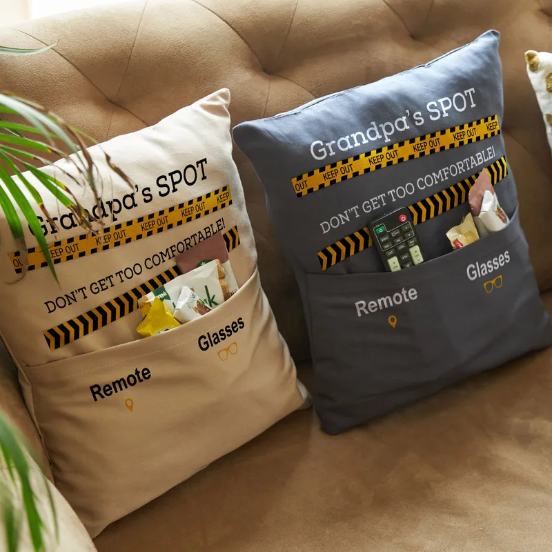 Grandpa's Place Design Pillow - Gift for Grandpa