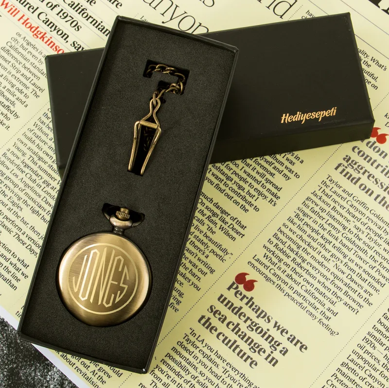 Groomsman Proposal Ideas Personalized Pocket Watch