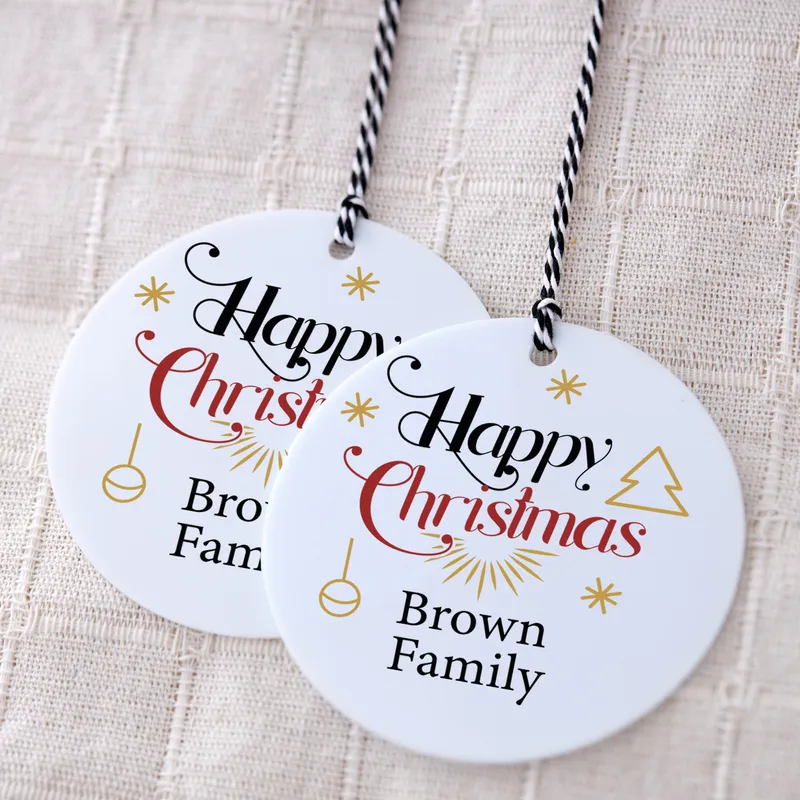 Happy Christmas! Personalized Christmas Ornament