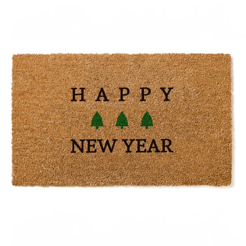 Festive New Year Welcome Doormat for Adults