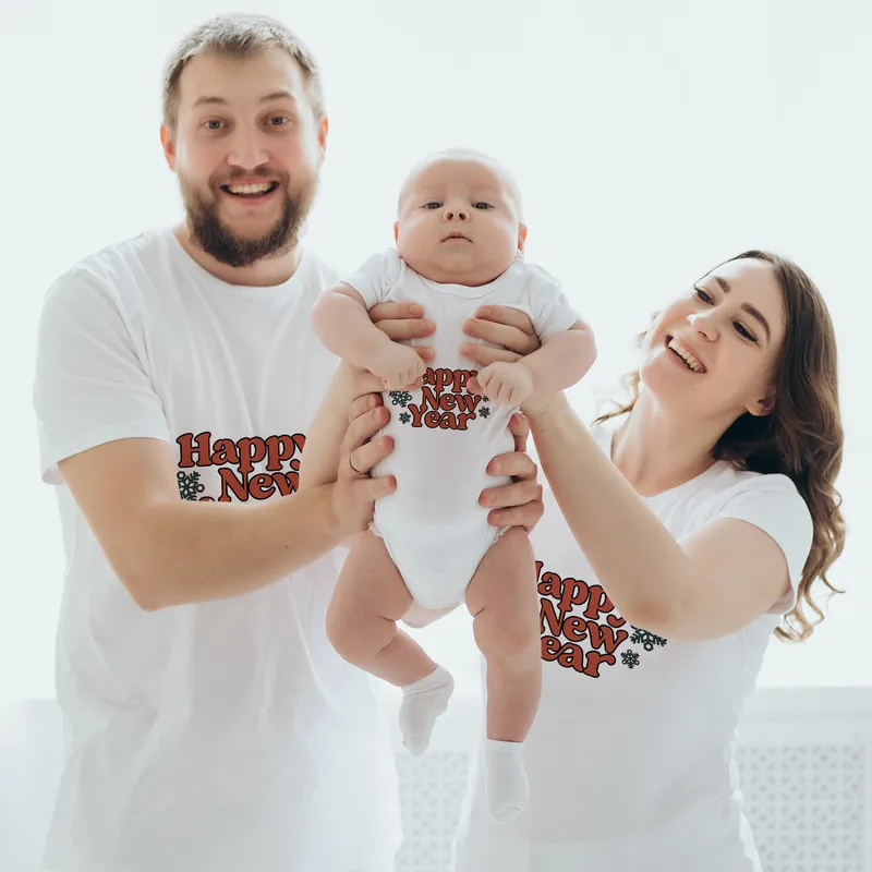 New Year Family Matching T-Shirt Set