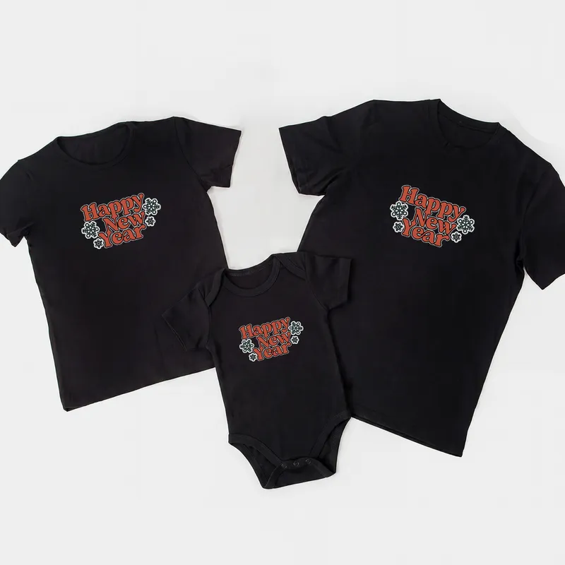 New Year Family Matching T-Shirt Set