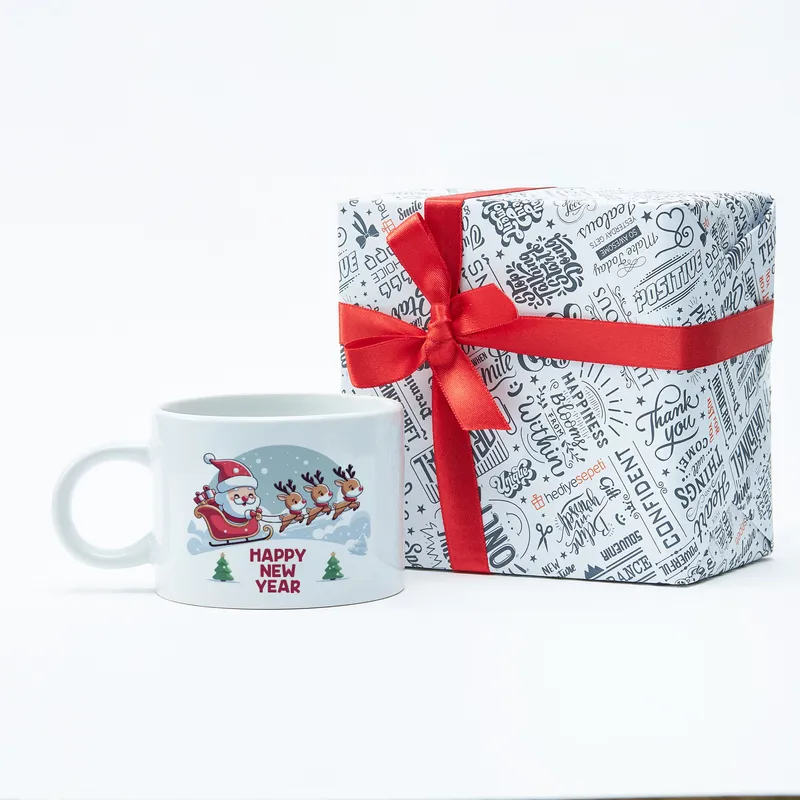Happy New Year Santa Mug for Holiday Gifting