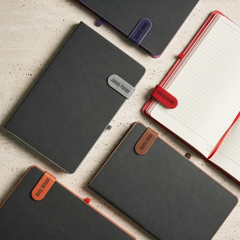 Hard Cover Leather Notebook with Magnetic Lock