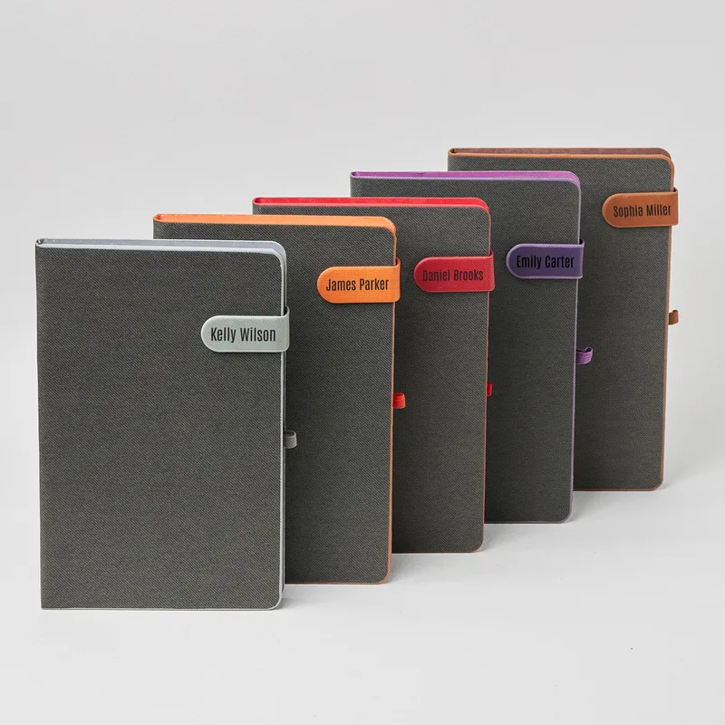 Hard Cover Leather Notebook with Magnetic Lock