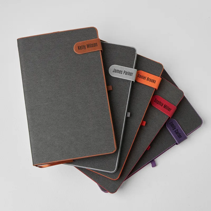 Hard Cover Leather Notebook with Magnetic Lock