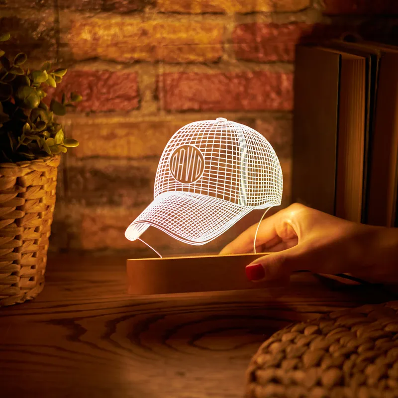 Hat Design Personalized Decorative Led Lamp