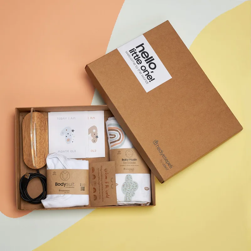 Hello Baby Gift Box for New Moms and Newborns