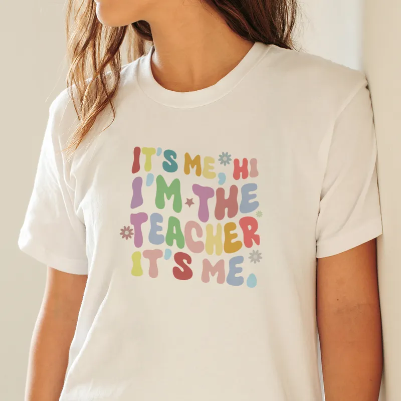 Hi I'm The Teacher T-Shirt Perfect for Back to School and Teachers' Day