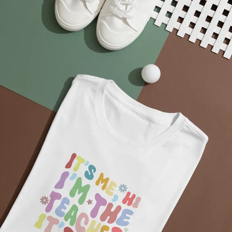 Hi I'm The Teacher T-Shirt Perfect for Back to School and Teachers' Day