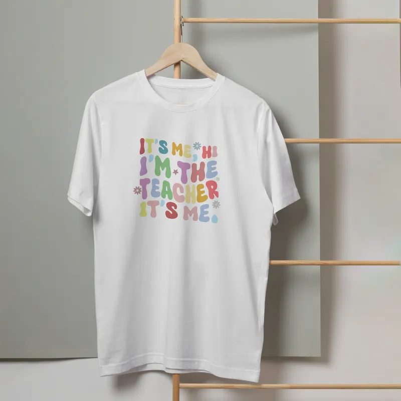 Hi I'm The Teacher T-Shirt Perfect for Back to School and Teachers' Day