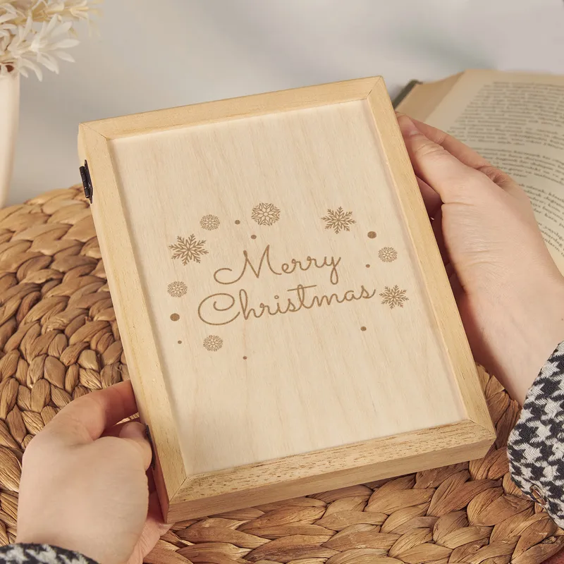 New Year Wooden Photo Frame with Personalised Design