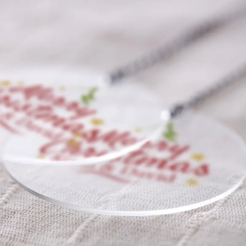 Personalised Acrylic Christmas Ornament for Couples