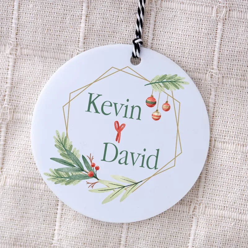 Personalised Christmas Ornament for Couples and Families